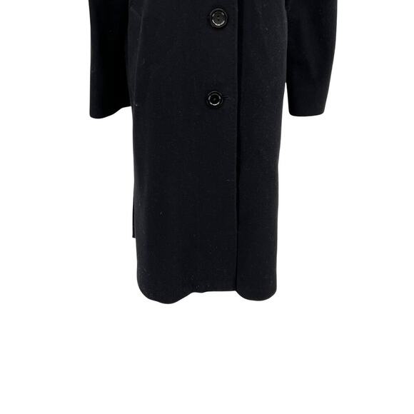 Cinzia Rocca Due Black Three Button Mid Length Virgin Wool Cashmere Coat‎ US 8 - Picture 4 of 10